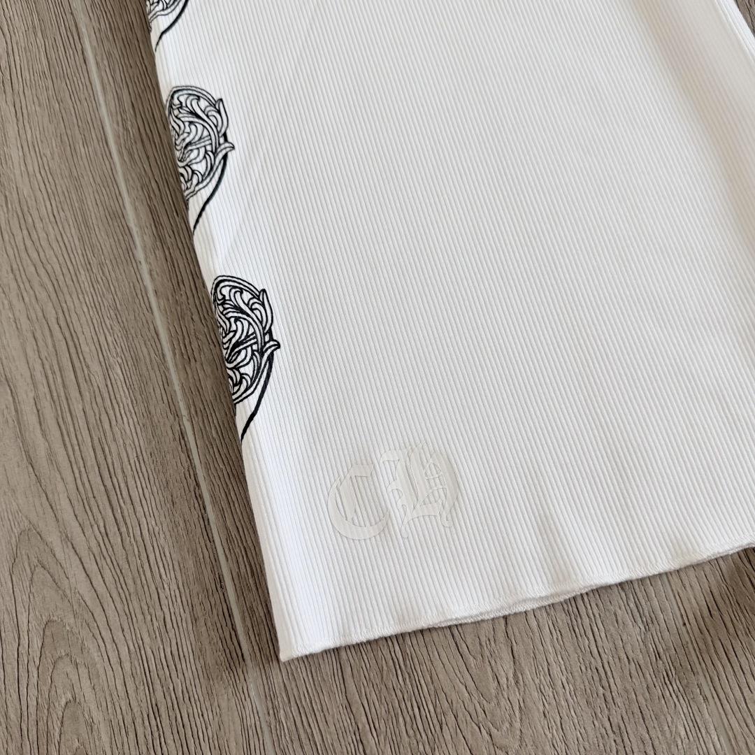Chrome Hearts CH 克罗心 侧面 爱心藤蔓 白色 女款背心 