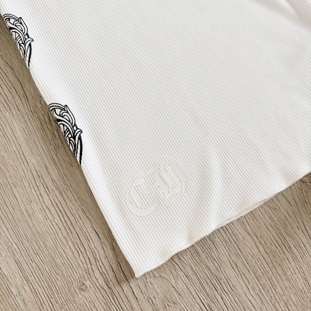 Chrome Hearts CH 克罗心 侧面 爱心藤蔓 白色 女款背心 