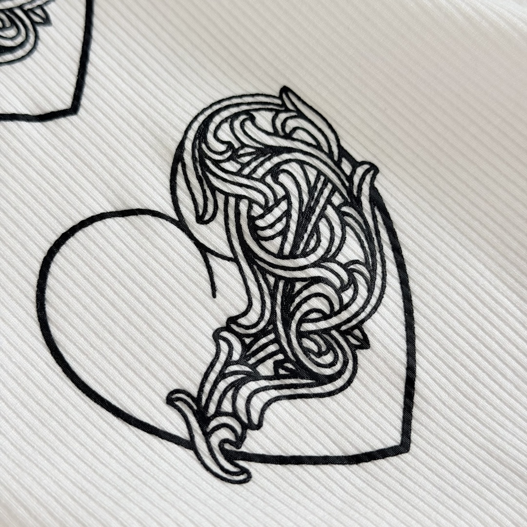 Chrome Hearts CH 克罗心 侧面 爱心藤蔓 白色 女款背心 