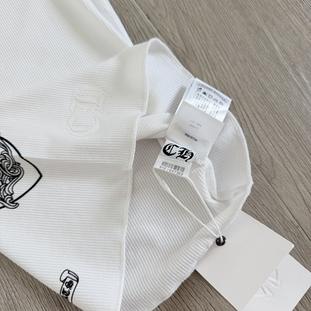 Chrome Hearts CH 克罗心 侧面 爱心藤蔓 白色 女款背心 