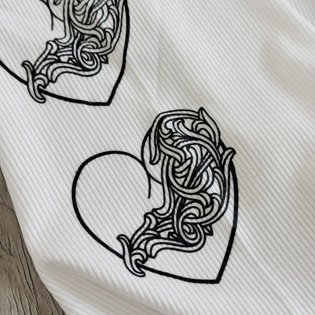 Chrome Hearts CH 克罗心 侧面 爱心藤蔓 白色 女款背心 