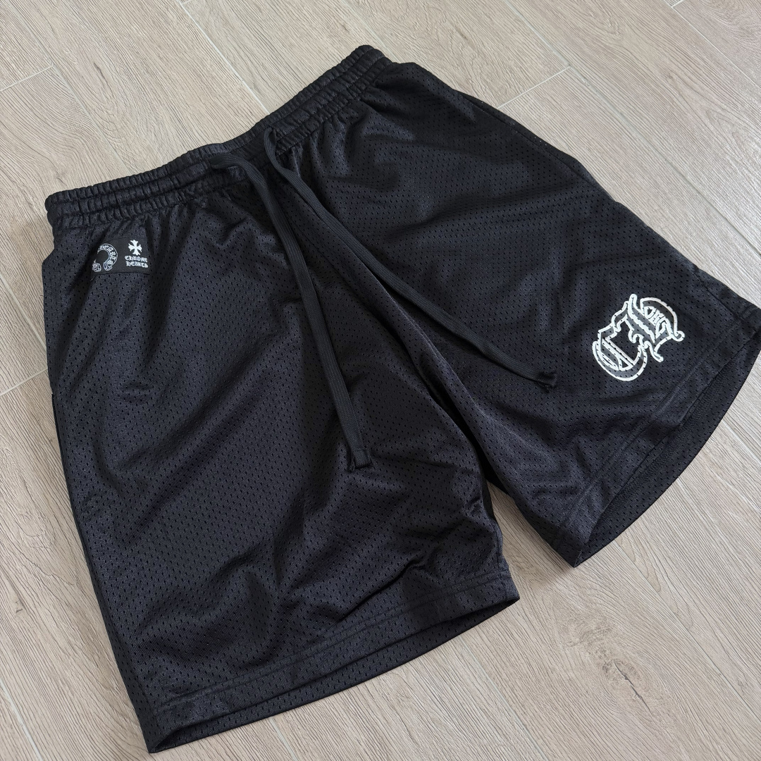 Chrome Hearts  CH 克罗心 网眼冰球服 夏季 短裤 黑色 
