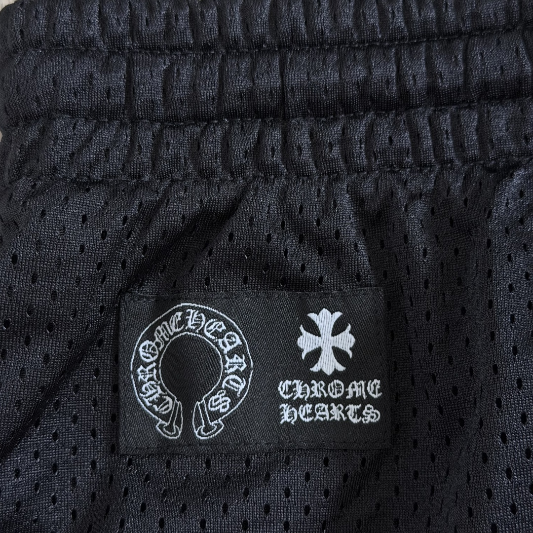 Chrome Hearts  CH 克罗心 网眼冰球服 夏季 短裤 黑色 
