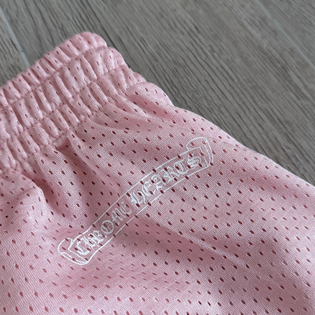 Chrome Hearts  CH 克罗心 网眼冰球服 夏季 短裤 粉色 