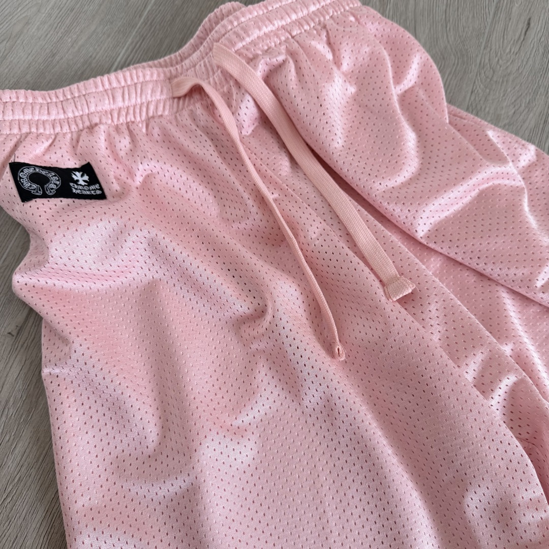 Chrome Hearts  CH 克罗心 网眼冰球服 夏季 短裤 粉色 