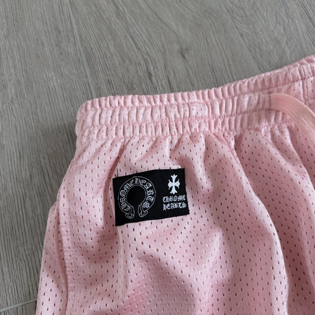 Chrome Hearts  CH 克罗心 网眼冰球服 夏季 短裤 粉色 