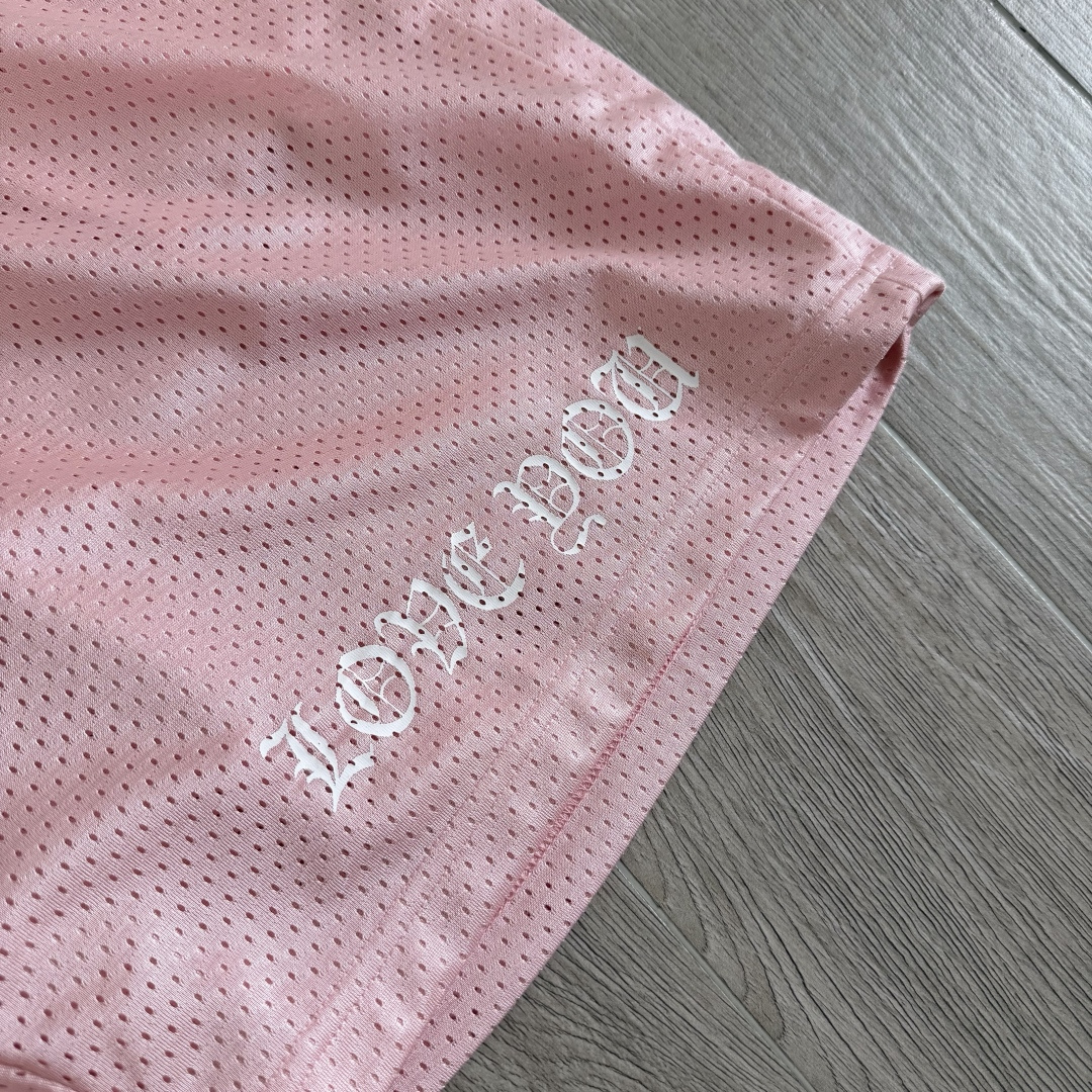 Chrome Hearts  CH 克罗心 网眼冰球服 夏季 短裤 粉色 