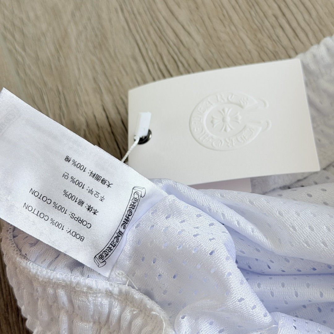 Chrome Hearts  CH 克罗心 网眼冰球服 夏季 短裤 白色 