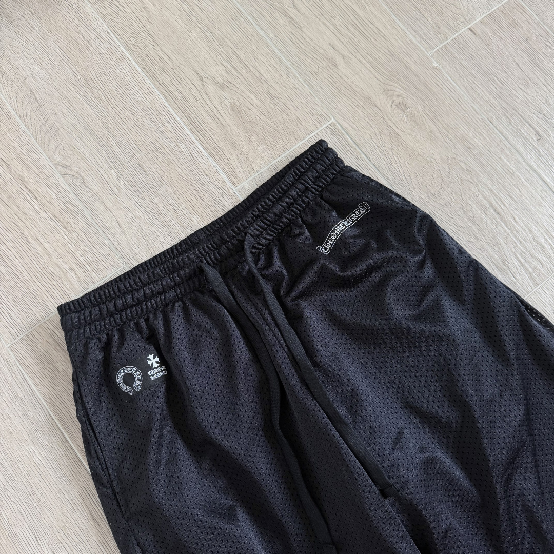 Chrome Hearts  CH 克罗心 网眼冰球服 夏季 休闲 长裤 黑色