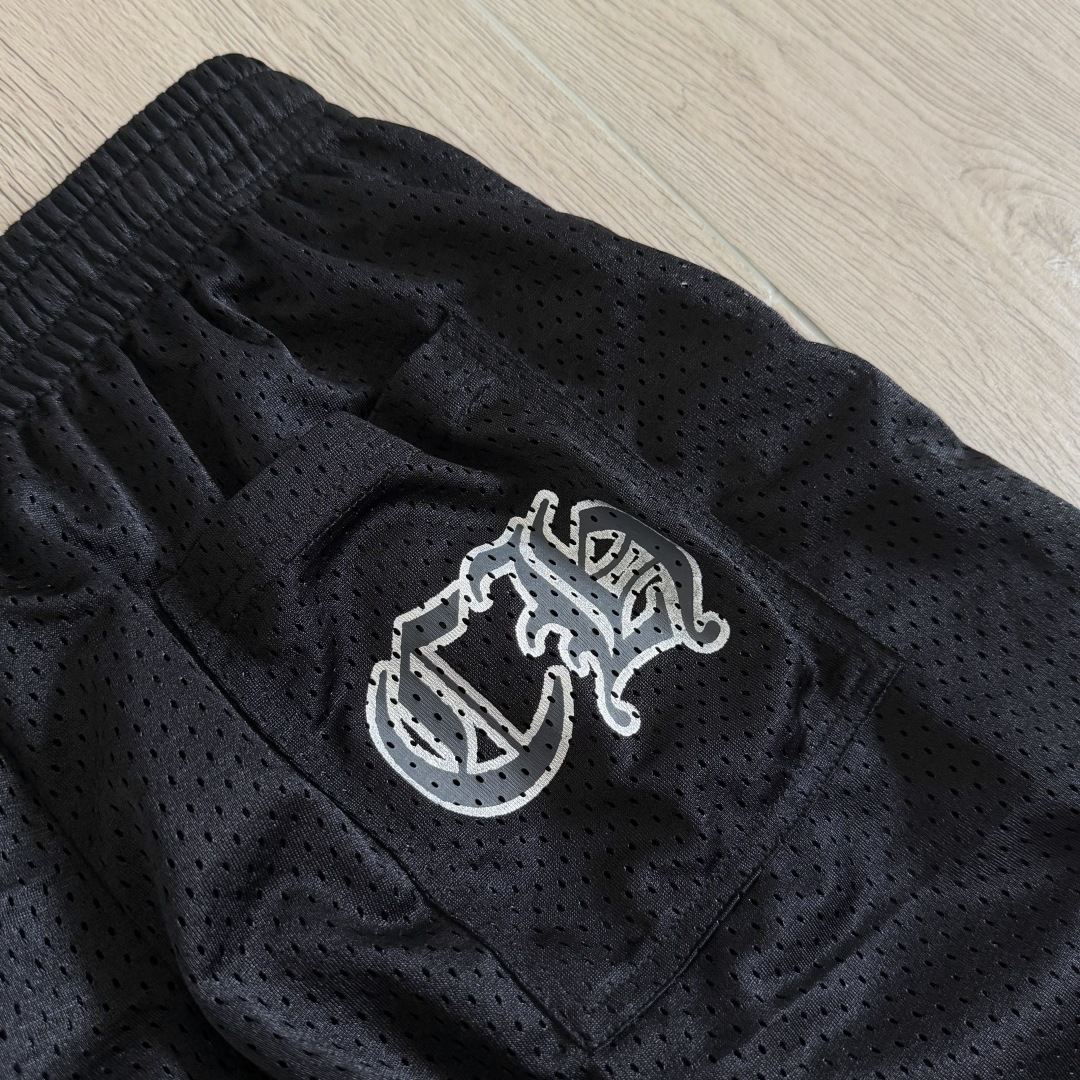 Chrome Hearts  CH 克罗心 网眼冰球服 夏季 休闲 长裤 黑色