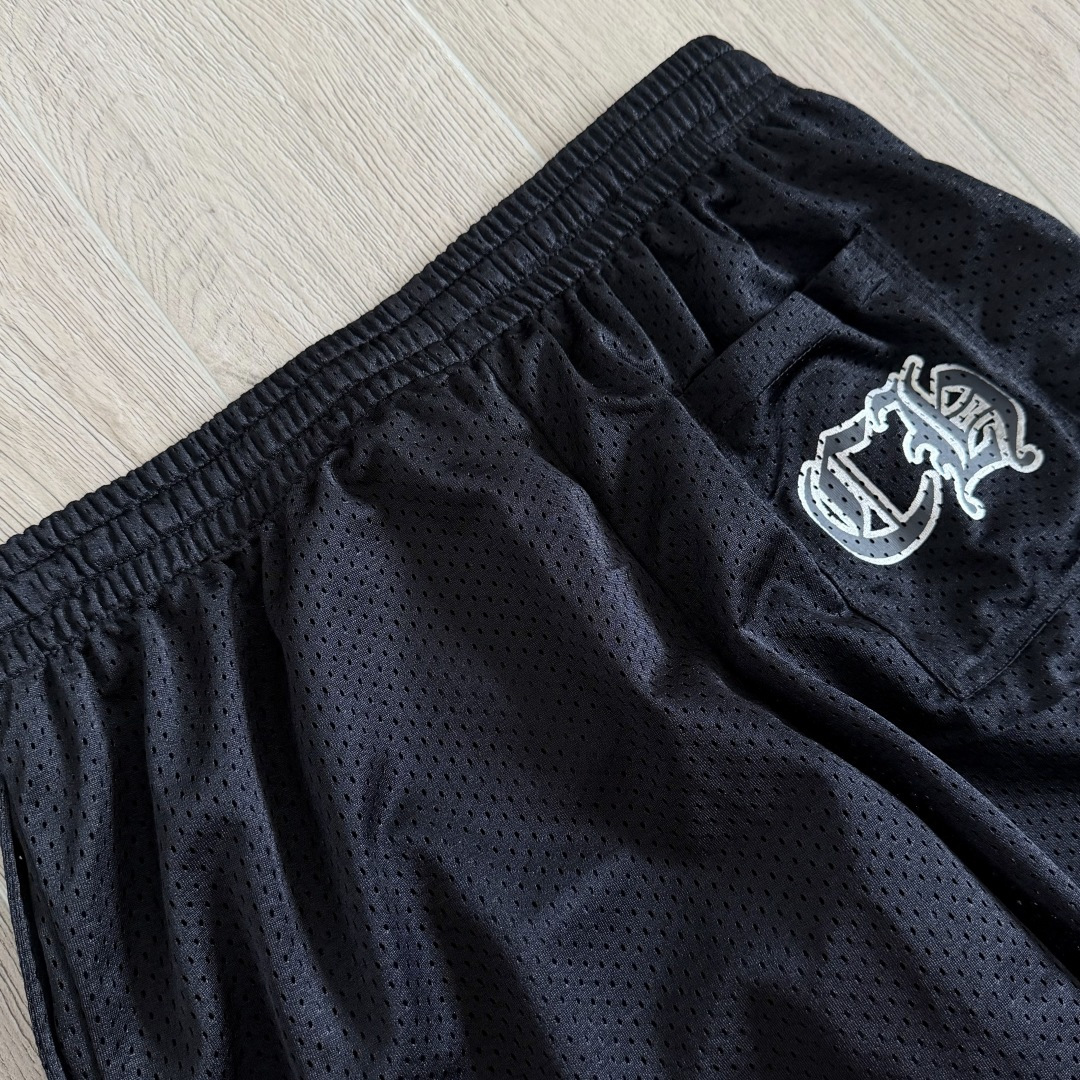 Chrome Hearts  CH 克罗心 网眼冰球服 夏季 休闲 长裤 黑色