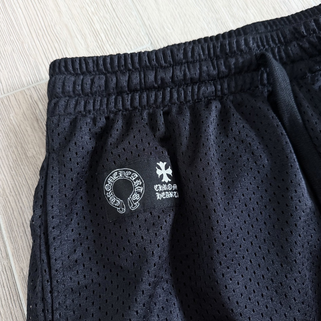Chrome Hearts  CH 克罗心 网眼冰球服 夏季 休闲 长裤 黑色