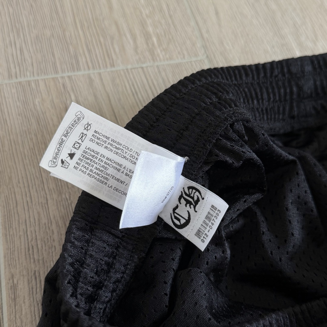 Chrome Hearts  CH 克罗心 网眼冰球服 夏季 休闲 长裤 黑色