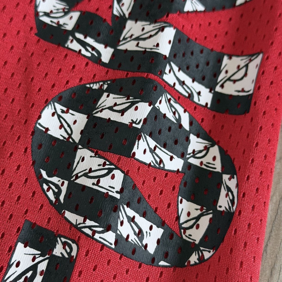 Chrome Hearts  CH 克罗心 网眼冰球服 夏季 休闲 长裤 红色