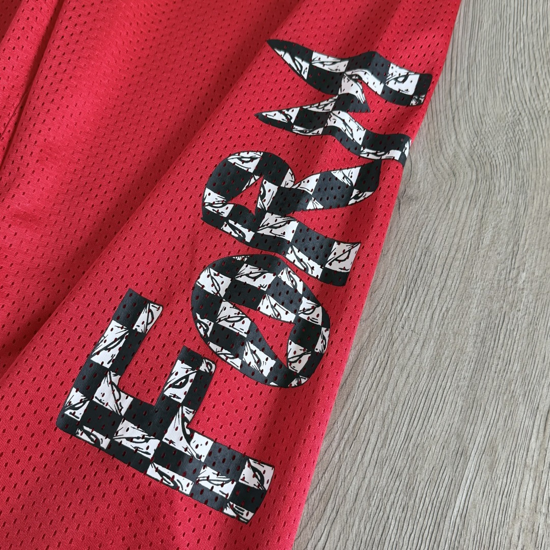 Chrome Hearts  CH 克罗心 网眼冰球服 夏季 休闲 长裤 红色