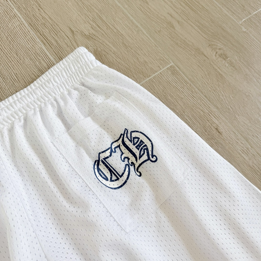 Chrome Hearts  CH 克罗心 网眼冰球服 夏季 休闲 长裤 白色