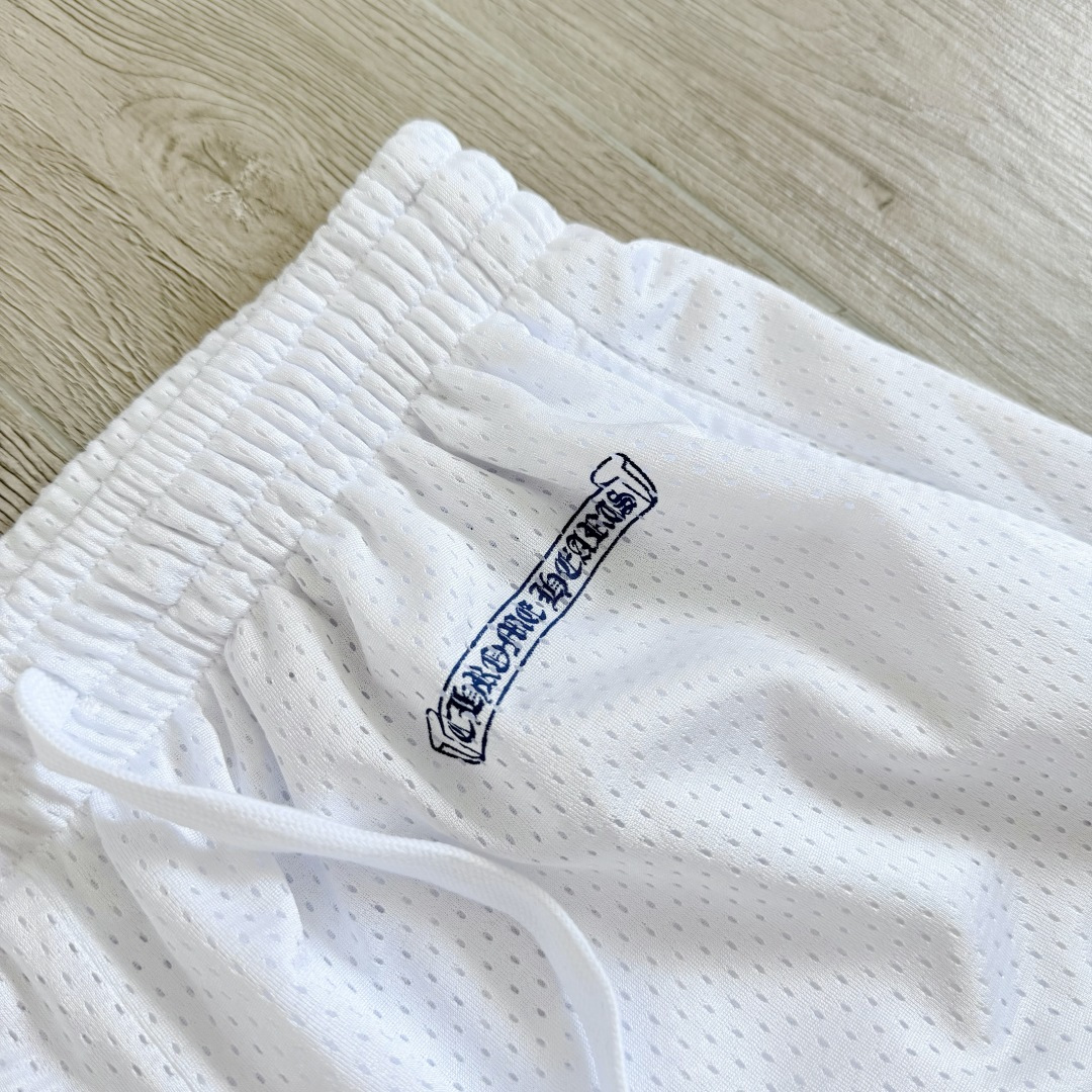 Chrome Hearts  CH 克罗心 网眼冰球服 夏季 休闲 长裤 白色