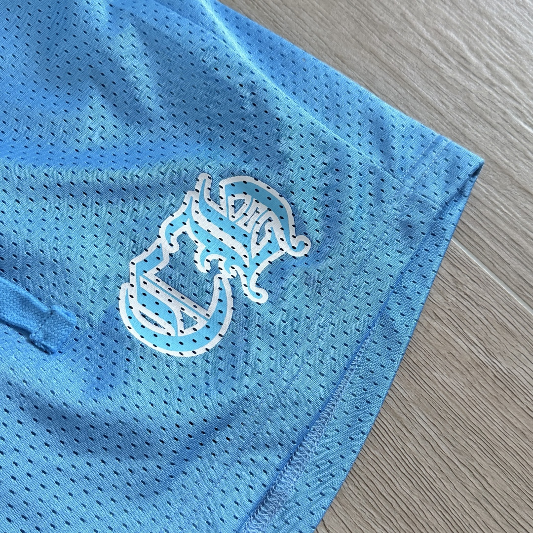 Chrome Hearts  CH 克罗心 网眼冰球服 夏季 短裤 蓝色 