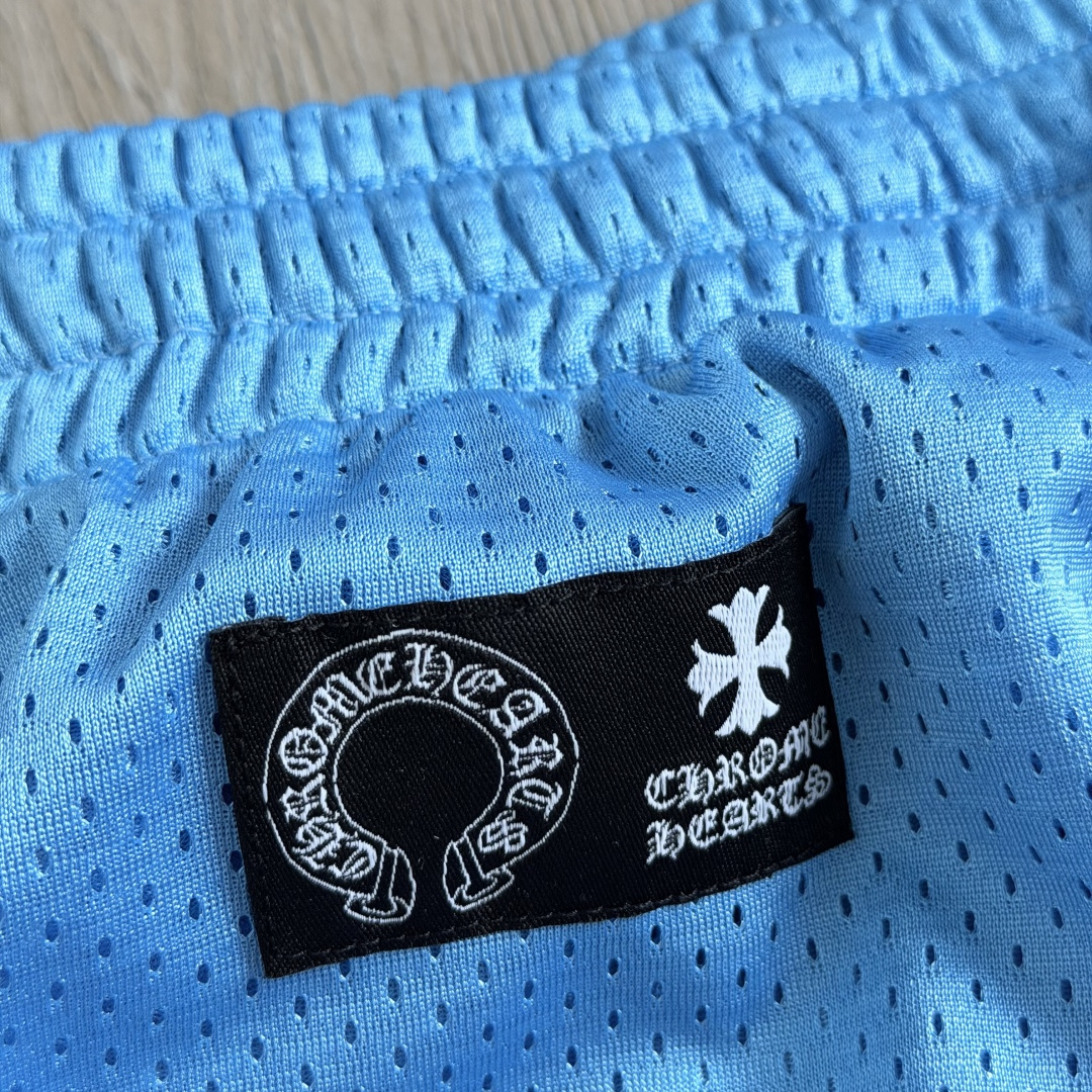 Chrome Hearts  CH 克罗心 网眼冰球服 夏季 短裤 蓝色 