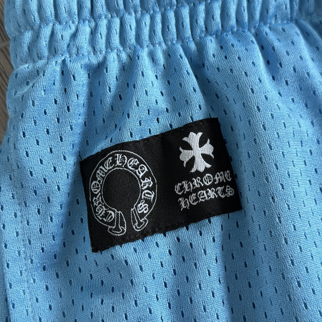 Chrome Hearts  CH 克罗心 网眼冰球服 夏季 休闲 长裤 蓝色