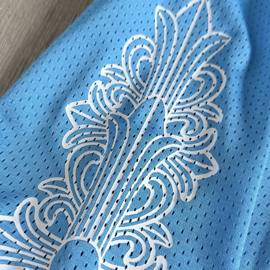 Chrome Hearts  CH 克罗心 网眼冰球服 夏季 休闲 长裤 蓝色