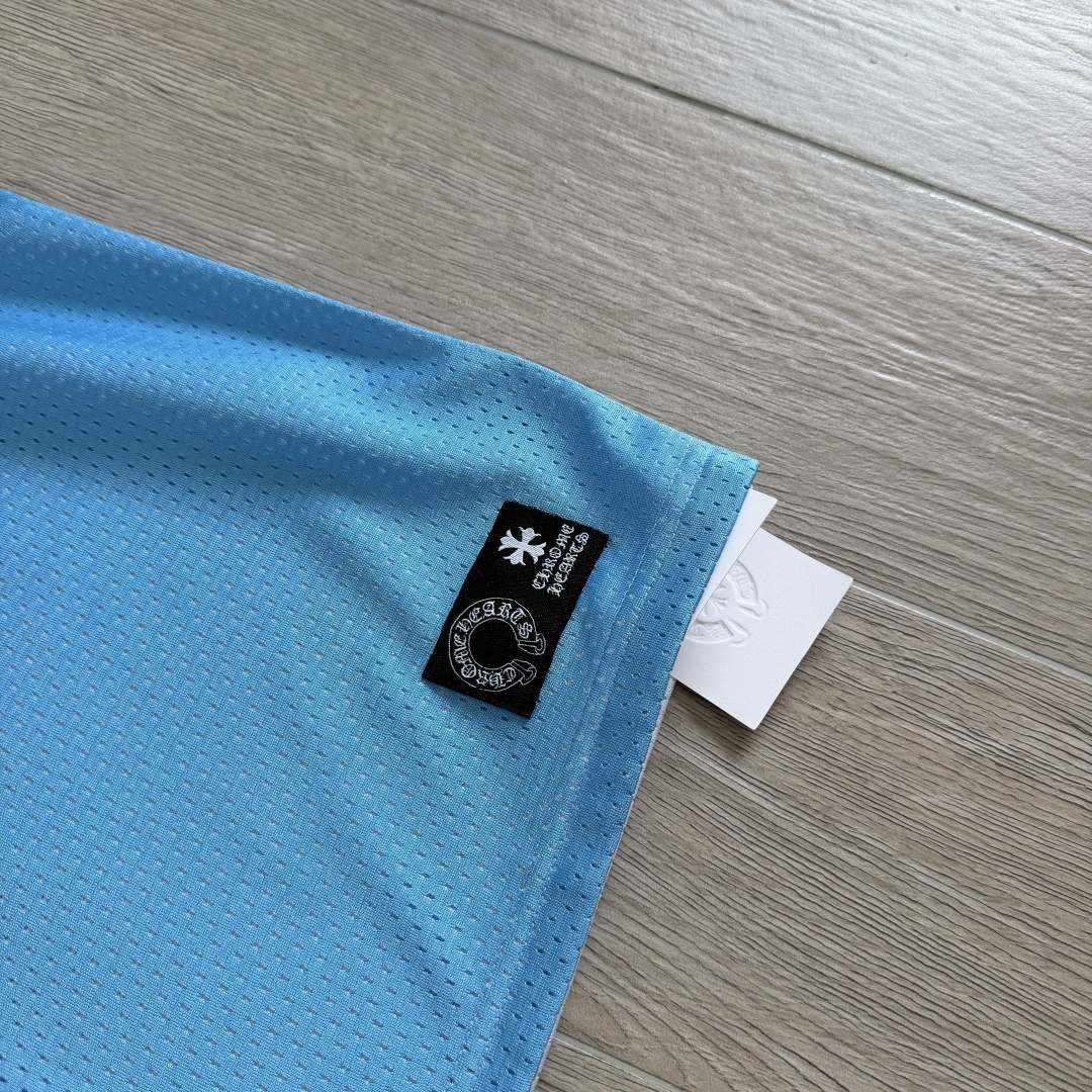 Chrome Hearts CH 克罗心 夏季 网眼冰球服 闪粉效果 背心 蓝色