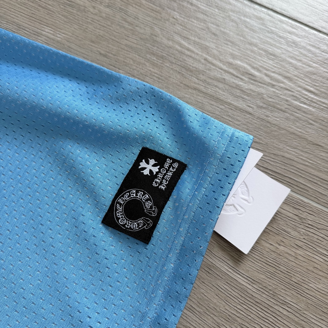 Chrome Hearts CH 克罗心 夏季 网眼冰球服 闪粉效果 背心 蓝色