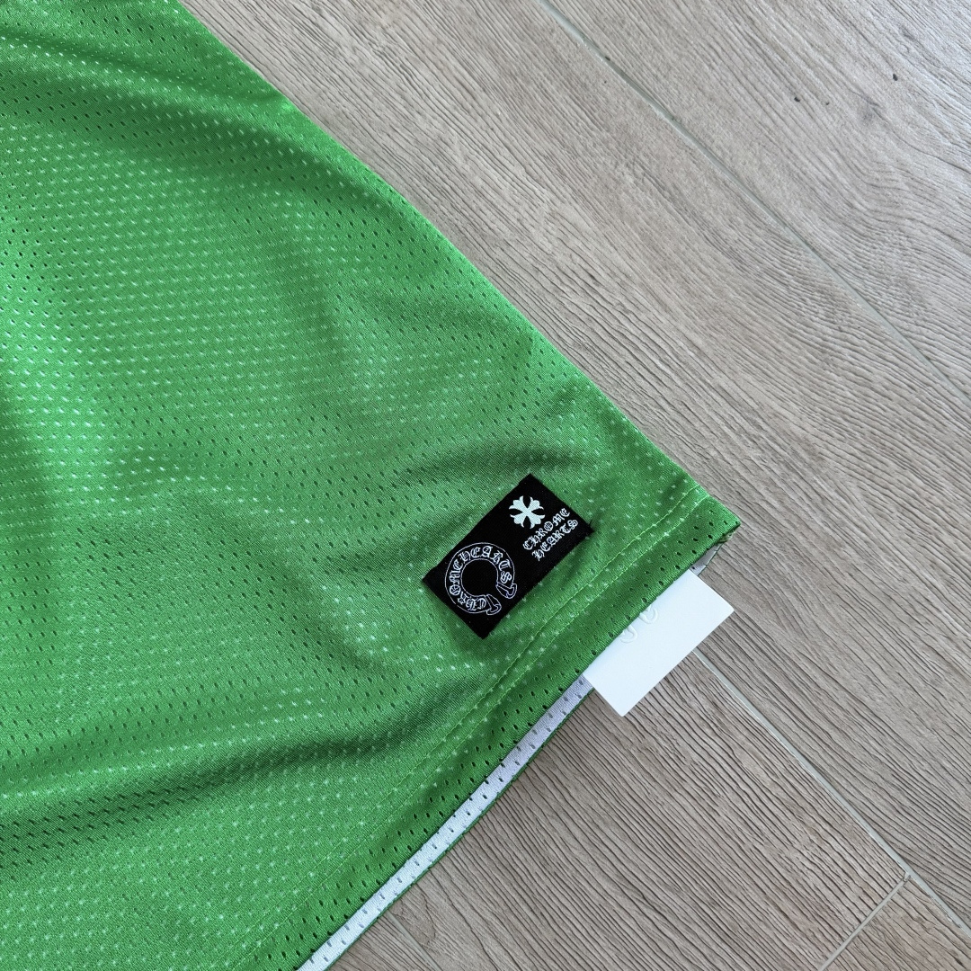 Chrome Hearts CH 克罗心 夏季 网眼冰球服 闪粉效果 背心 绿色