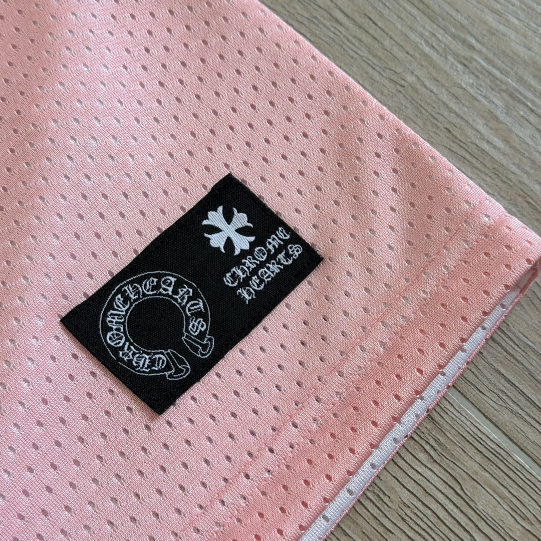 Chrome Hearts CH 克罗心 夏季 网眼冰球服 闪粉效果 背心 粉色