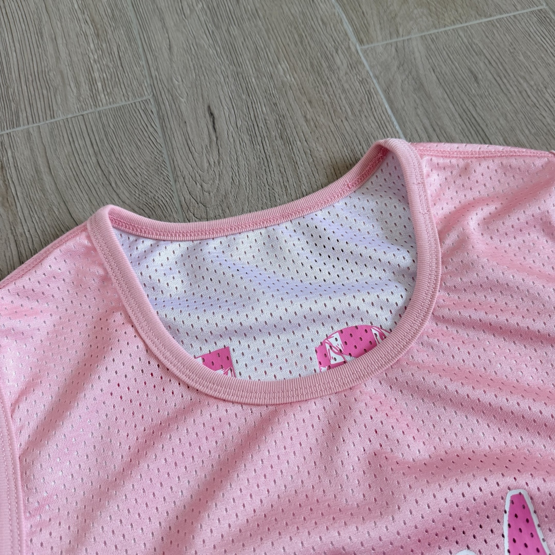 Chrome Hearts CH 克罗心 夏季 网眼冰球服 闪粉效果 背心 粉色