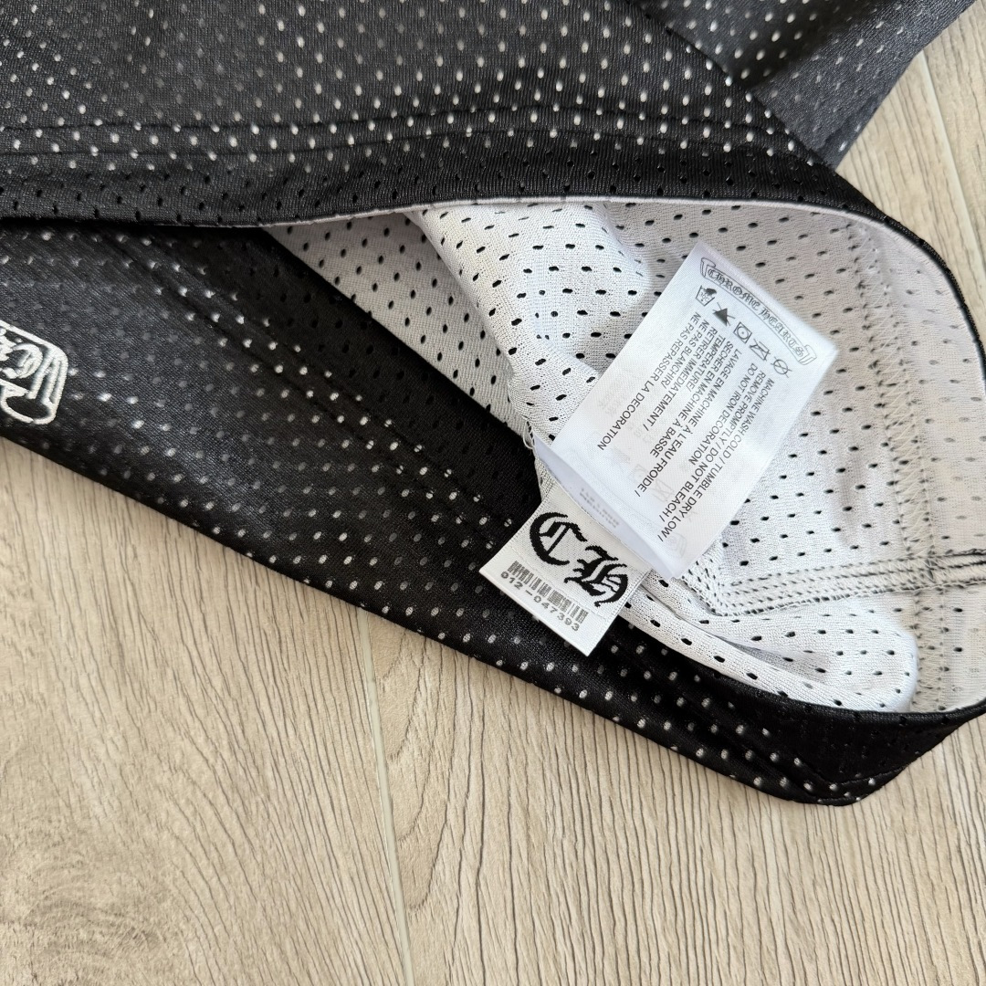 Chrome Hearts CH 克罗心 夏季 网眼冰球服 闪粉效果 背心 黑色