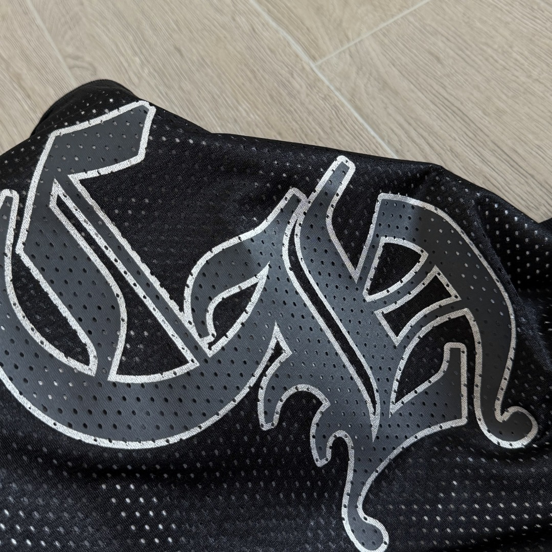 Chrome Hearts CH 克罗心 夏季 网眼冰球服 闪粉效果 背心 黑色