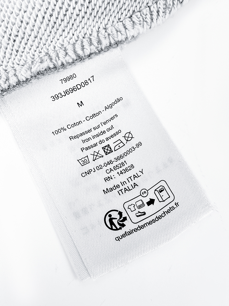 DIOR 迪奥 刺绣标识连帽卫衣 帽衫 外套 长袖 黑色 灰色 B0 
