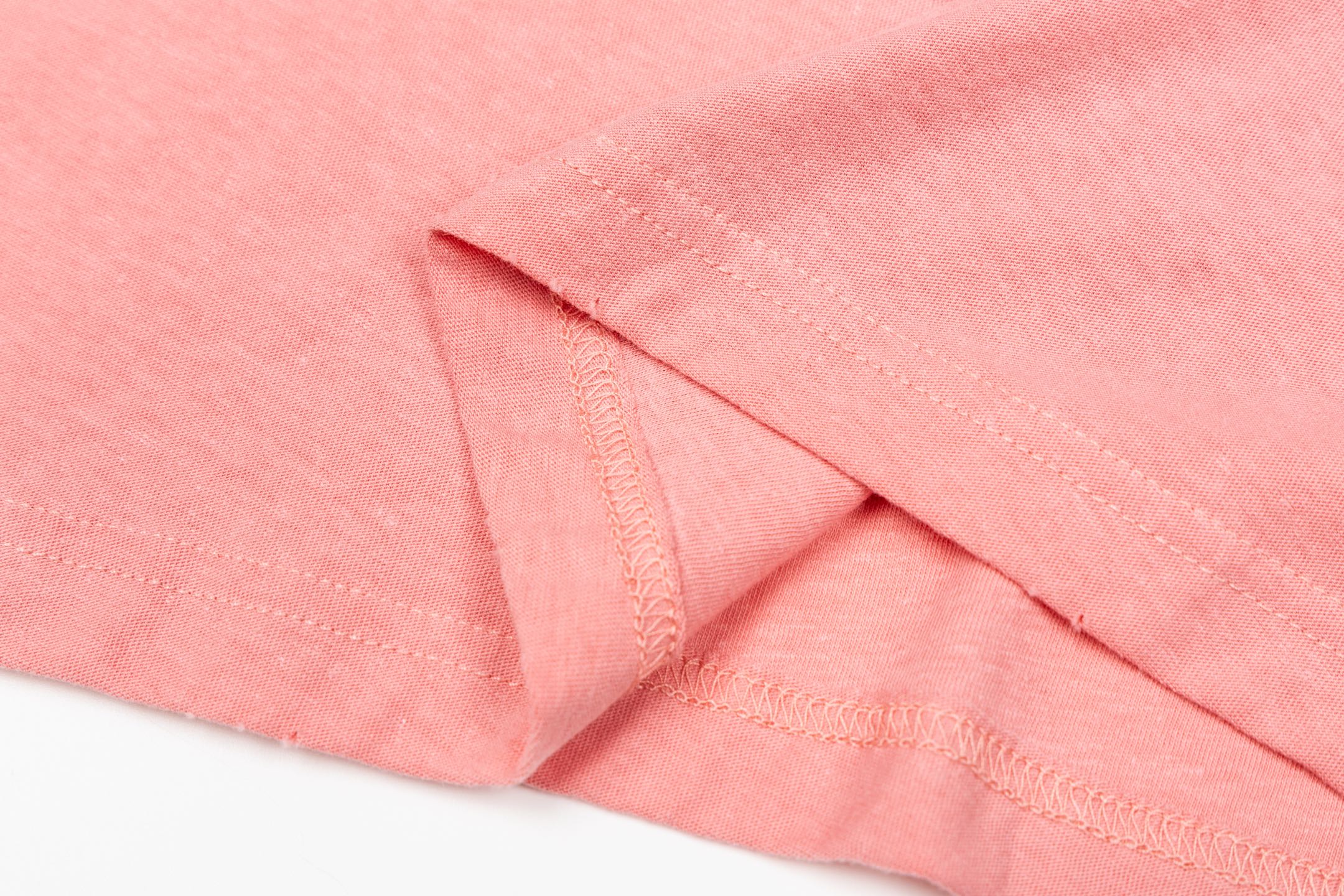 Acne Studios 1996系列炒色做旧圆领T恤 打底衫 长袖 粉色 A5