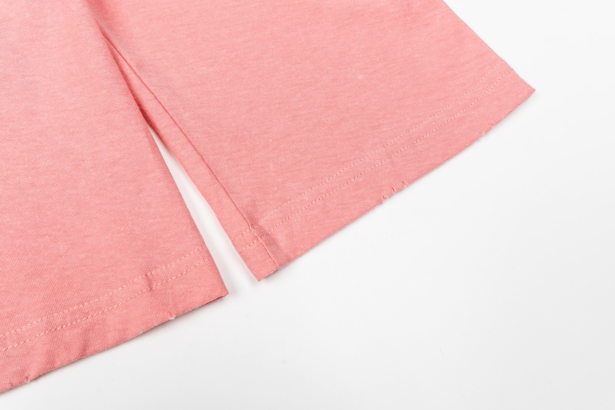 Acne Studios 1996系列炒色做旧圆领T恤 打底衫 长袖 粉色 A5