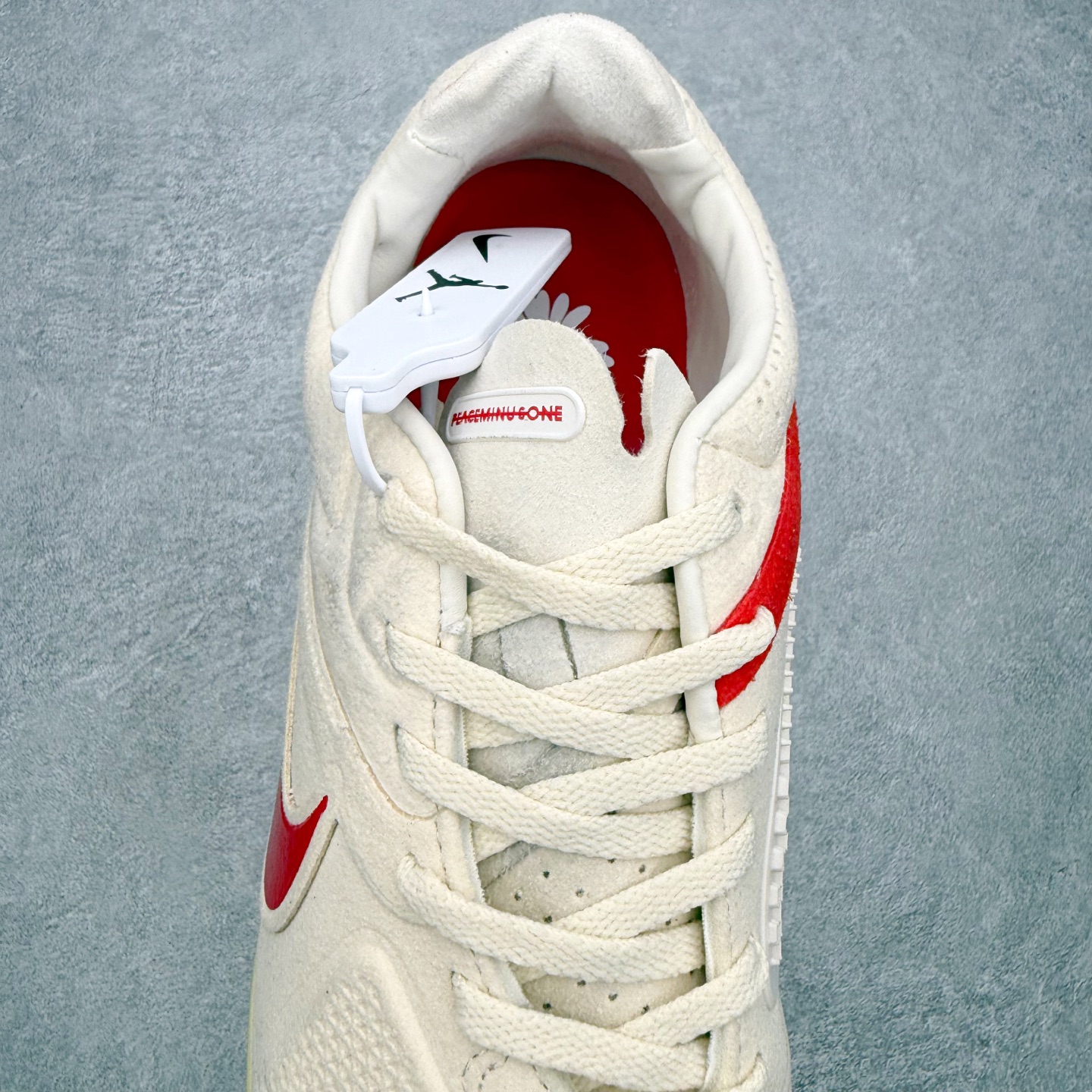 Nike x PEACEMINUSONE x 韩国队 Cryoshot CTR360 Maestri II 'Natural University Red'  做旧 足球鞋 男款 米白色 HQ1460-100