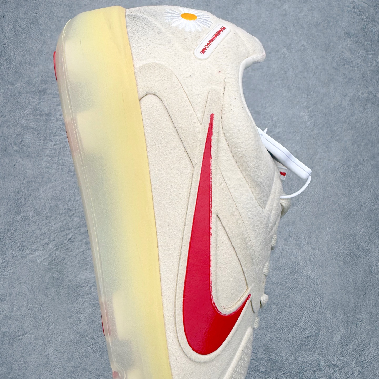  Nike x PEACEMINUSONE x 韩国队 Cryoshot CTR360 Maestri II 'Natural University Red'  做旧 足球鞋 男款 米白色 HQ1460-100