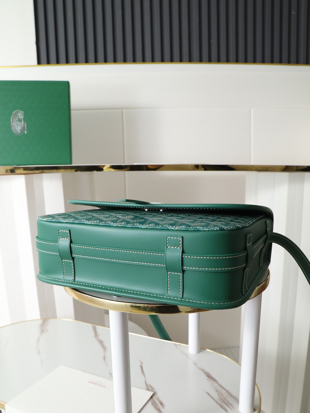 GOYARD 戈雅 邮差 Belvedere Messenger Bag (Canvas and Leather) — Dual-Use Handheld/Shoulder Bag-F0-BELVE3MMLTY