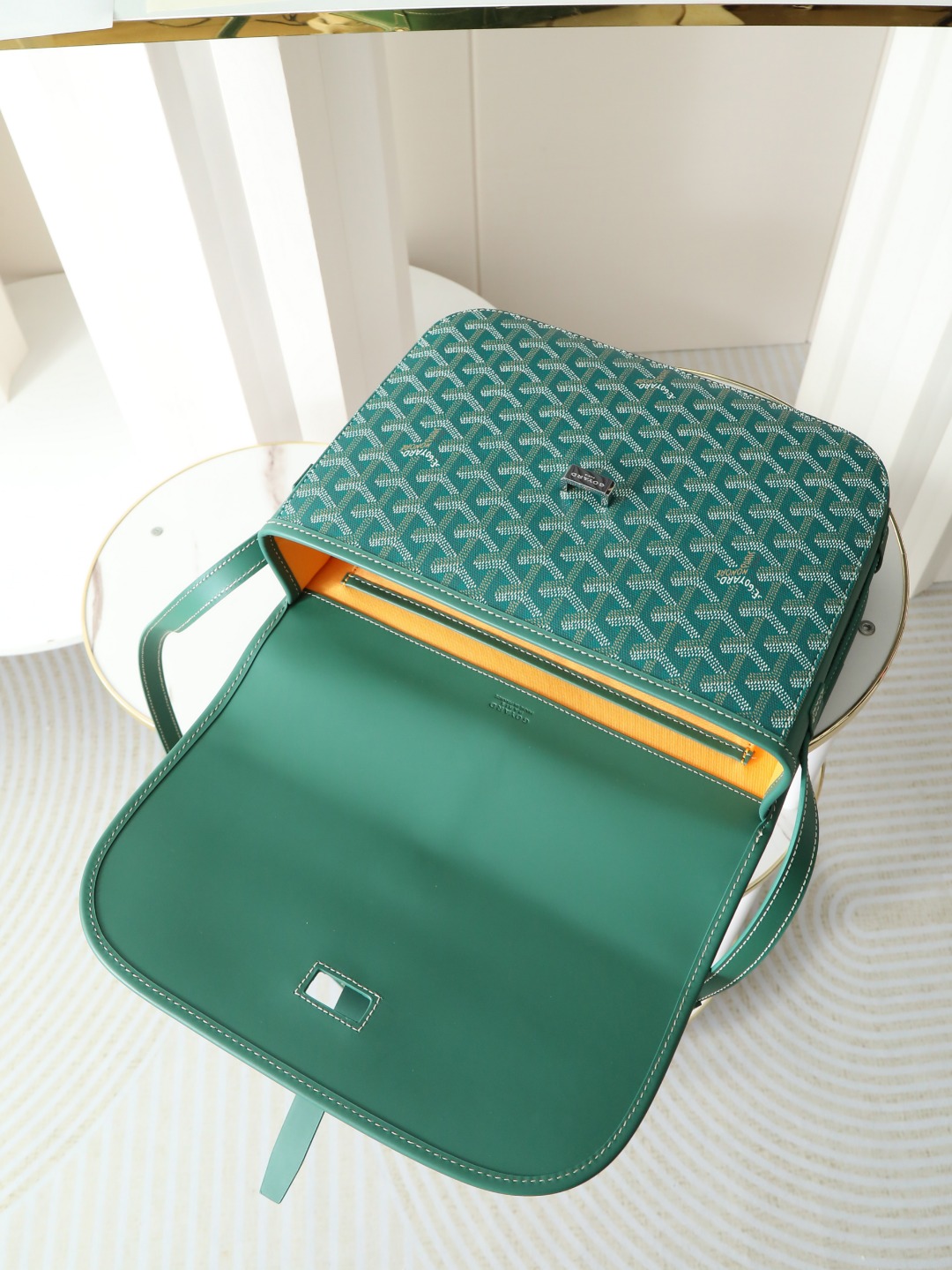 GOYARD 戈雅 邮差 Belvedere Messenger Bag (Canvas and Leather) — Dual-Use Handheld/Shoulder Bag-F0-BELVE3MMLTY