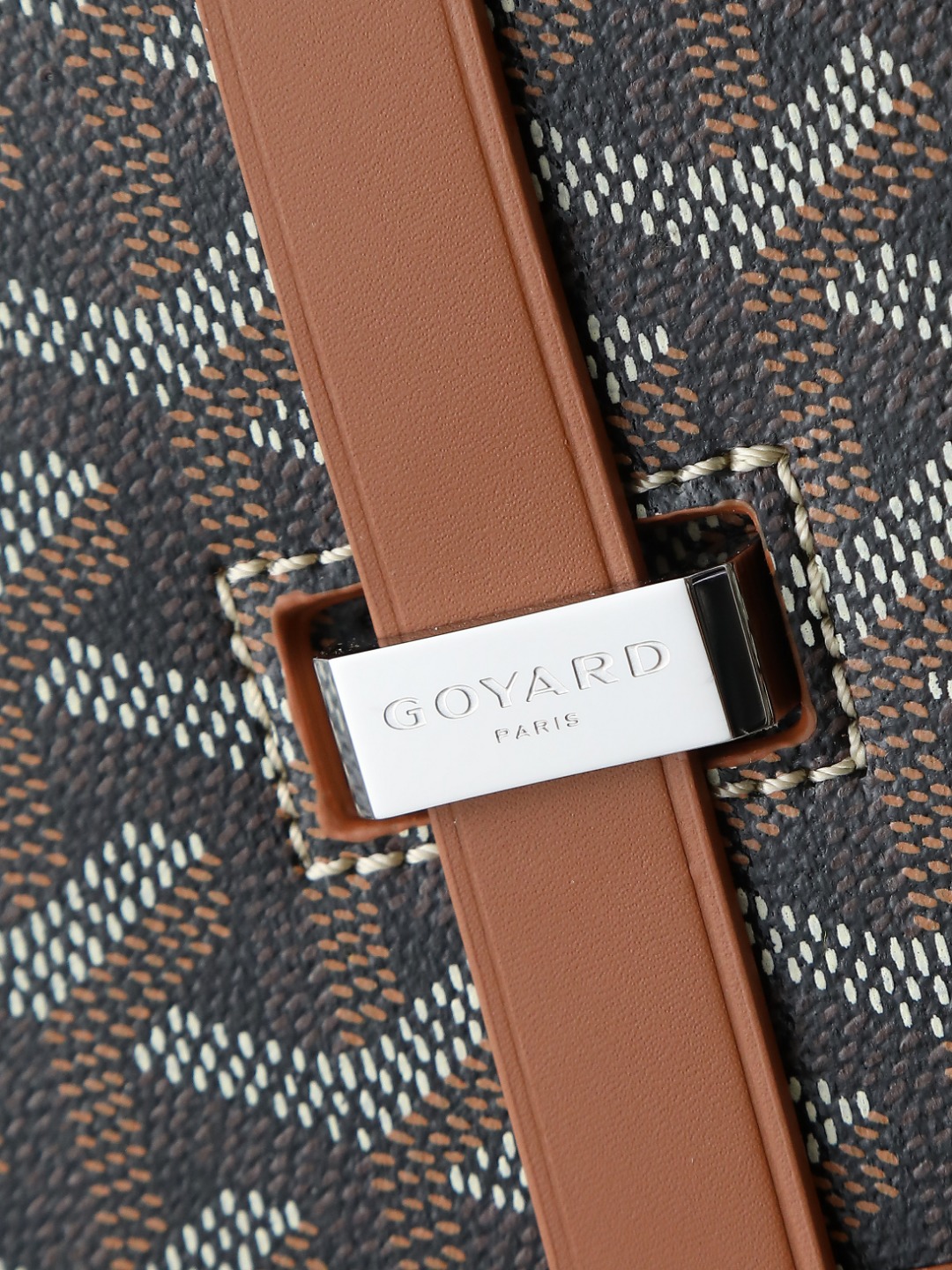 GOYARD 戈雅 邮差 Belvedere Messenger Bag (Canvas and Leather) — Dual-Use Handheld/Shoulder Bag-F0-BELVE3MMLTY