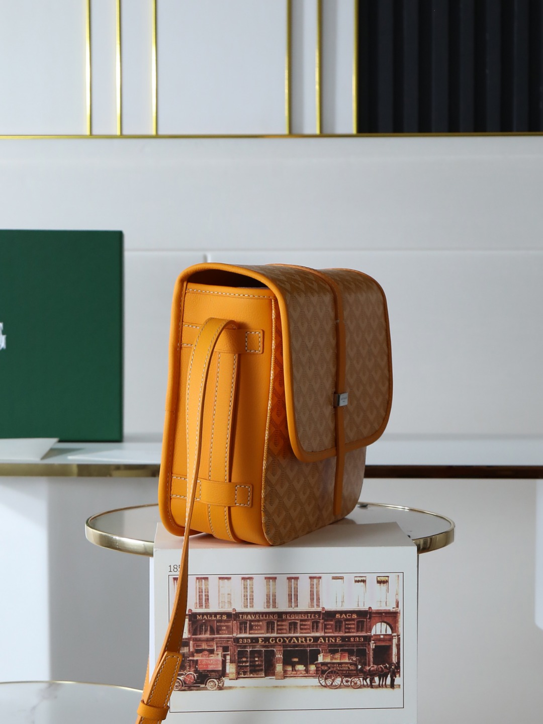 GOYARD 戈雅 邮差 Belvedere Messenger Bag (Canvas and Leather) — Dual-Use Handheld/Shoulder Bag-F0-BELVE3MMLTY