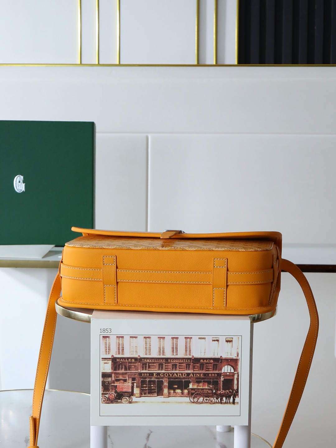 GOYARD 戈雅 邮差 Belvedere Messenger Bag (Canvas and Leather) — Dual-Use Handheld/Shoulder Bag-F0-BELVE3MMLTY