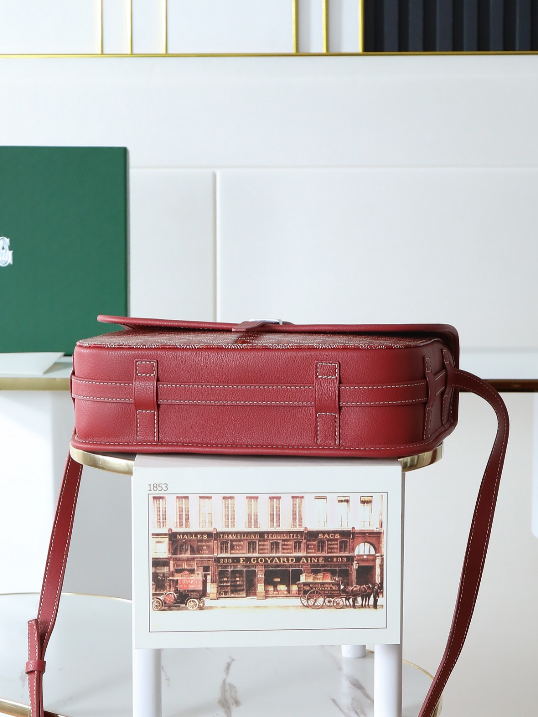 GOYARD 戈雅 邮差 Belvedere Messenger Bag (Canvas and Leather) — Dual-Use Handheld/Shoulder Bag-F0-BELVE3MMLTY