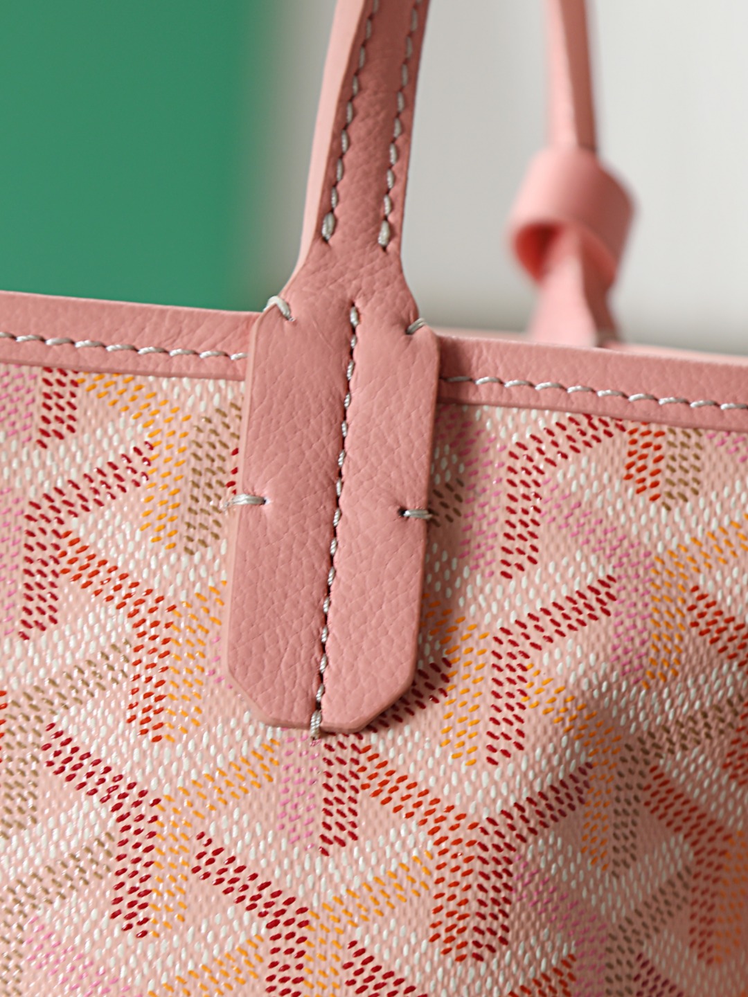 GOYARD 戈雅双面 Belvedere Reversible Mini Tote (Canvas and Leather) — Dual-use bag (handheld/shoulder carry)-F0-ANJCROMINCG