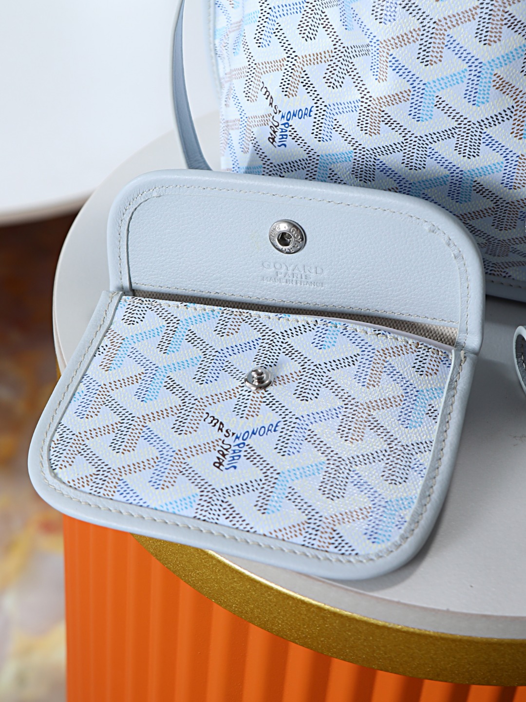 GOYARD 戈雅双面 Belvedere Reversible Mini Tote (Canvas and Leather) — Dual-use bag (handheld/shoulder carry)-F0-ANJCROMINCG