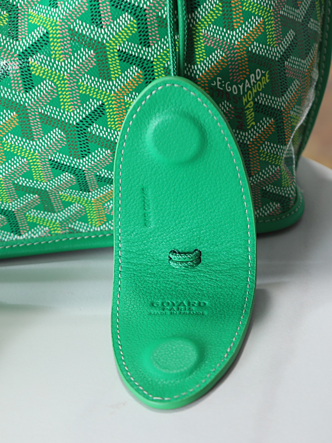 GOYARD 戈雅双面 Belvedere Reversible Mini Tote (Canvas and Leather) — Dual-use bag (handheld/shoulder carry)-F0-ANJCROMINCG