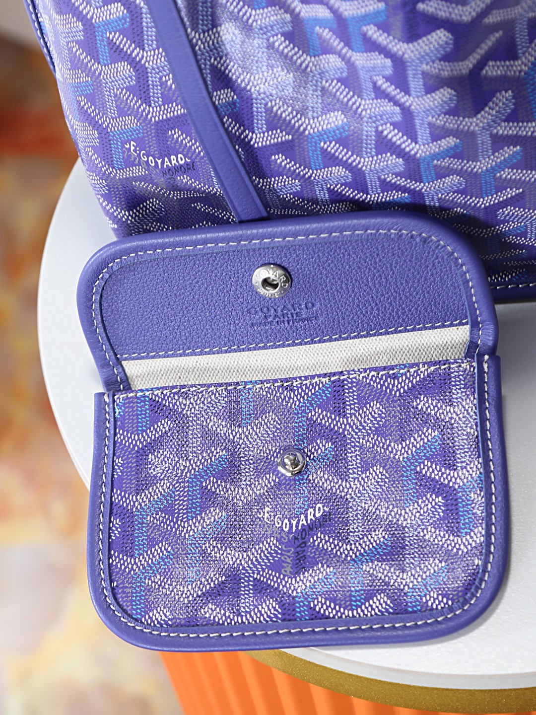 GOYARD 戈雅双面 Belvedere Reversible Mini Tote (Canvas and Leather) — Dual-use bag (handheld/shoulder carry)-F0-ANJCROMINCG