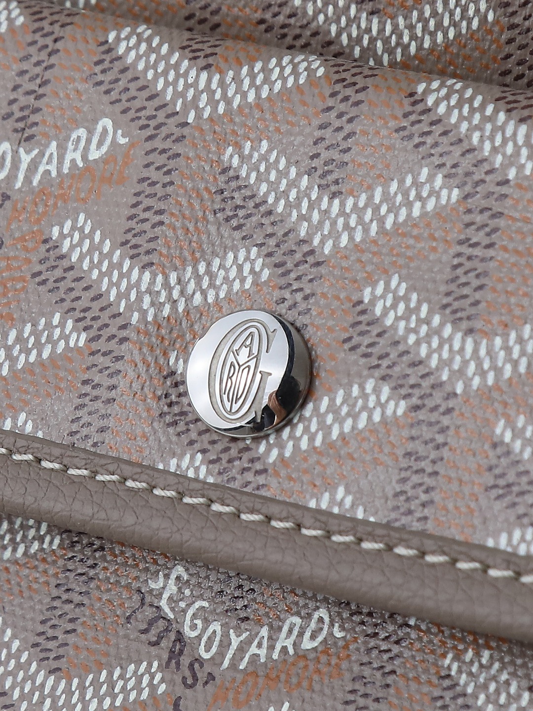 GOYARD 戈雅双面 Belvedere Reversible Mini Tote (Canvas and Leather) — Dual-use bag (handheld/shoulder carry)-F0-ANJCROMINCG