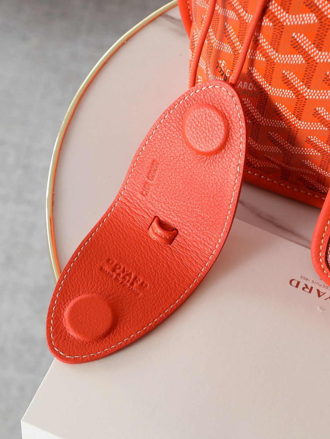 GOYARD 戈雅双面 Belvedere Reversible Mini Tote (Canvas and Leather) — Dual-use bag (handheld/shoulder carry)-F0-ANJCROMINCG-07TY07P