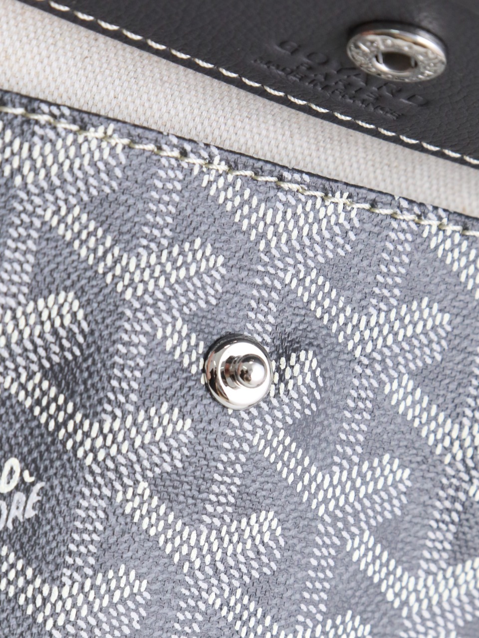 GOYARD 戈雅双面 Belvedere Reversible Mini Tote (Canvas and Leather) — Dual-use bag (handheld/shoulder carry)-F0-ANJOUSMINCG51TY51P